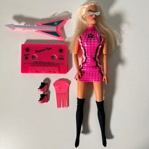 Vintage 90s Beyond Pink Barbie Almost Complete Set (ZZ8)